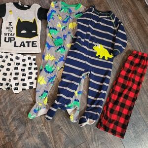 Carter's Fun Dinosaur and Striped Pajama Set